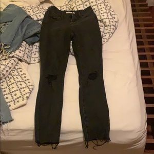Pa sun skinny ripped black jeans
